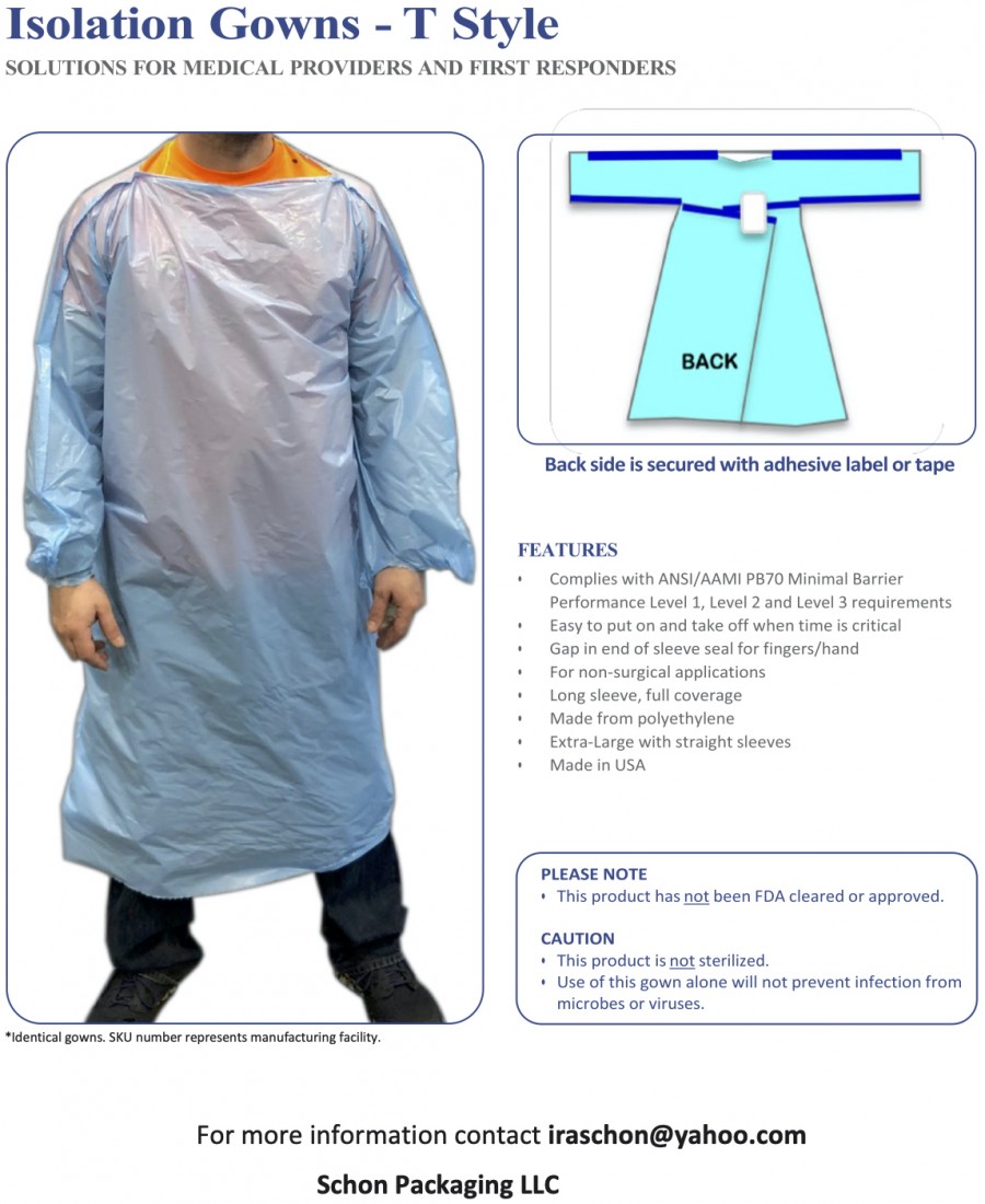 Hospital Gowns - PPC - Schon Packaging - gown